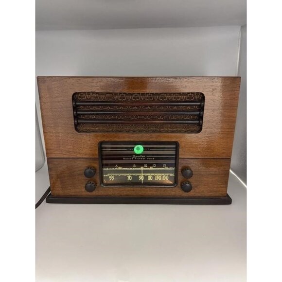 Sparton 6148 Viso-Glo AM/SW Tube Radio (1946) Expert Restored, Green Tuning Eye - Picture 1 of 16